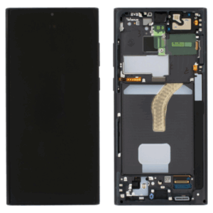 Pantalla original Servicepack con Marco compatible Para Samsung Galaxy S22 Ultra 5G / S908 (todos los colores)