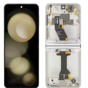 Pantalla Completa Amoled Y Táctil Con Marco (Flexible) Para Samsung Galaxy Z Flip 5 5G , SM-F731 - BLANCO Original