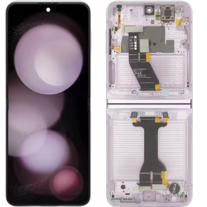 Pantalla Completa Amoled Y Táctil Con Marco (Flexible) Para Samsung Galaxy Z Flip 5 5G , SM-F731 -VIOLETA Original