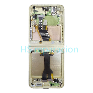 Pantalla Completa Original Servicepack Para Samsung Galaxy Z Flip 6 5G (Sm-F741B) Con Marco Amarillo