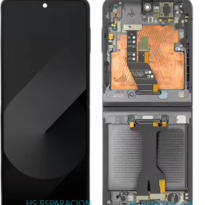 Pantalla Completa Original Servicepack Para Samsung Galaxy Z Flip 6 5G (Sm-F741B) Con Marco NEGRO