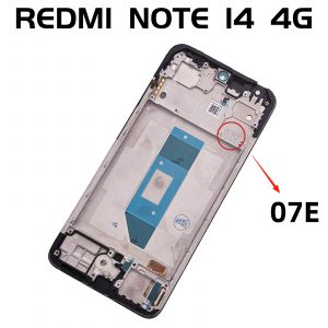 Pantalla Completa Original Con Marco LCD Y Táctil para Xiaomi Redmi Note 14 4G – Negro (Version 07E)