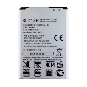 Bateria litio BL-41ZH para L50 D213 - K5 X220ds De 1900mAh