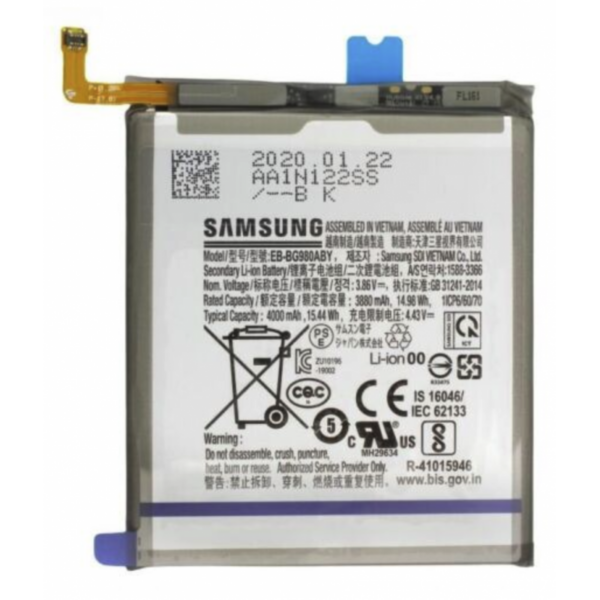 Bateria Nueva Original Con Pegatina Para Samsung Galaxy S20 / G980 de 4000mAh