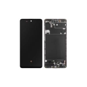 Pantalla Completa compatible Con Marco Para Samsung Galaxy A71 / A715 amoled(funciona huella) alta calidad