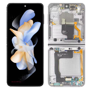 Pantalla Completa Servicepack (Con Marco de desmontaje) Para Samsung Galaxy Z Flip 4 5G , SM-F721B  PLATA