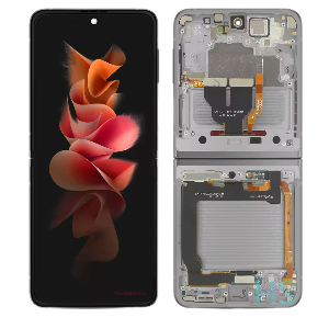 Pantalla Completa Origina Servicepack  (Con Marco de desmontaje) Para Samsung Galaxy Z Flip 3 5G , SM-F711B  NEGRO