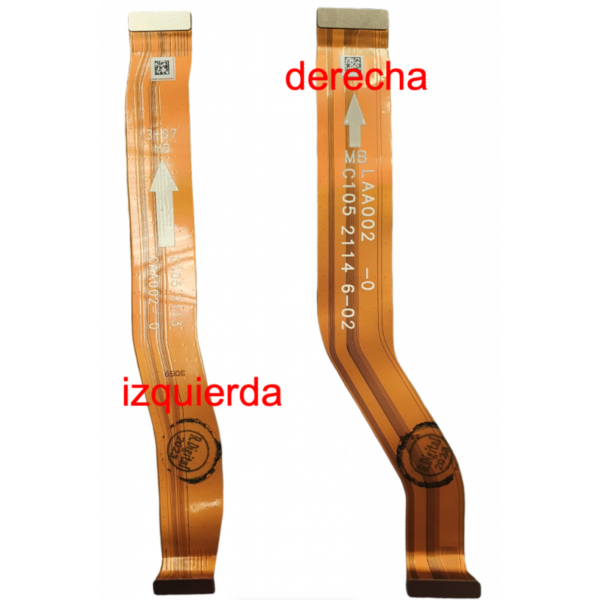 Flex Puente LCD De Interconexion Para OPPO A74 4G / F19  Realme 8 4G izquierda