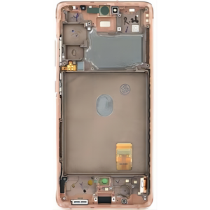Pantalla Completa ORIGINAL Con Marco Para Samsung Galaxy S20 FE 5G/G781 / S20 FE 4G/G780(NARANJA)