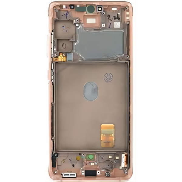 Pantalla Completa ORIGINAL Con Marco Para Samsung Galaxy S20 FE 5G/G781 / S20 FE 4G/G780(NARANJA)