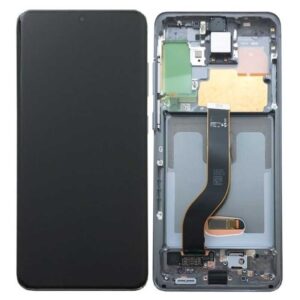 Pantalla Completa Original Con Marco Para Samsung Galaxy S20 Plus 4G/5G G985/G986(gris)