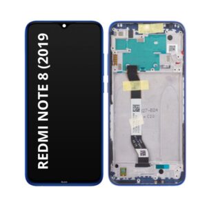 Pantalla Completa Tactil Y LCD Con Marco Para Xiaomi Redmi Note 8 Calidad PREMIUM (Azul)