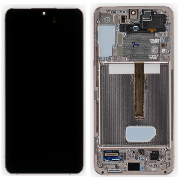 Pantalla Completa Original Con Marco Para Samsung Galaxy S22 Plus 5G / S906(ORO.ROSA)