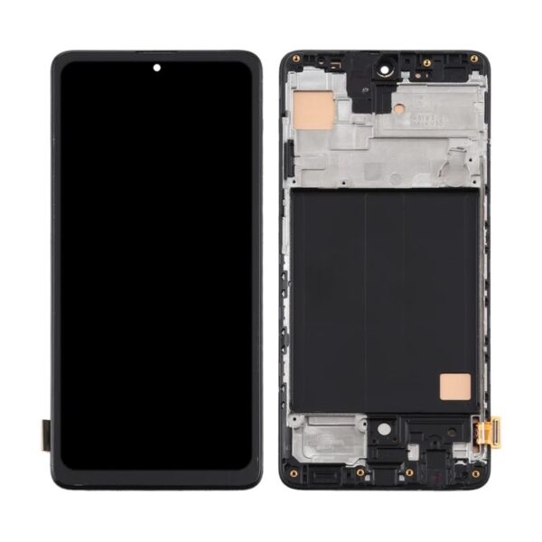 Pantalla Completa Con Marco compatible Para Samsung Galaxy A51 / A515 Amoled(Funciona Huella) alta calidad