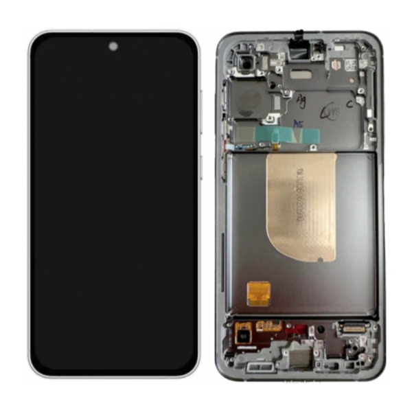 Pantalla Completa Original LCD Y Táctil Con Marco Para Samsung Galaxy Samsung S23 FE SM-S711- BLANCO