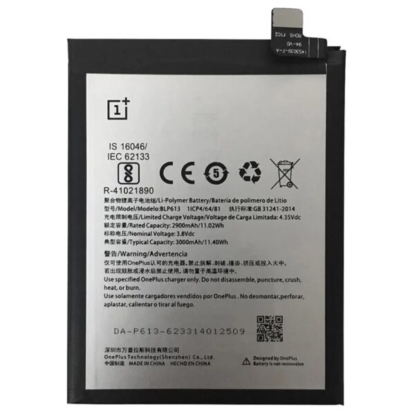 Bateria BLP613 para Oneplue 3 / One Plus 3 / 1+3 de 3000mAh