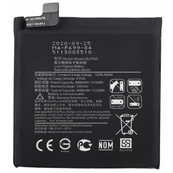 Bateria BLP699 para One Plus 7 PRO / 1+7 PRO de 4000mAh