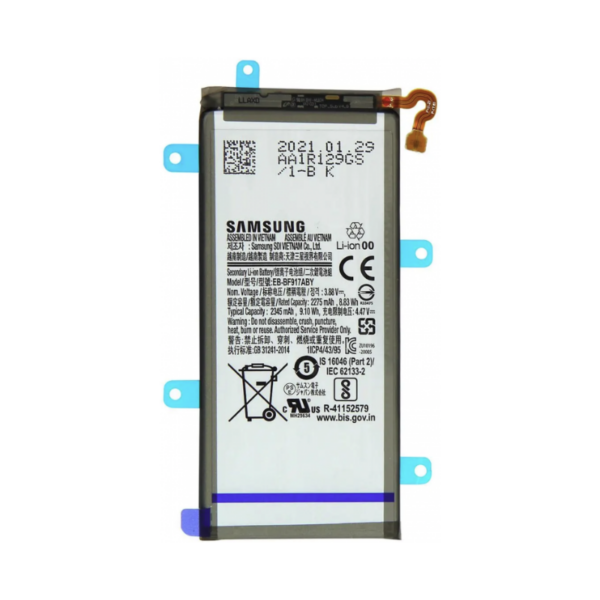 Bateria Litio EB-BF917ABY Samsung Z Fold 2 / F916B, W2021, 5G, SM-F916B De 2275mAh-8.83Wh (Grande)