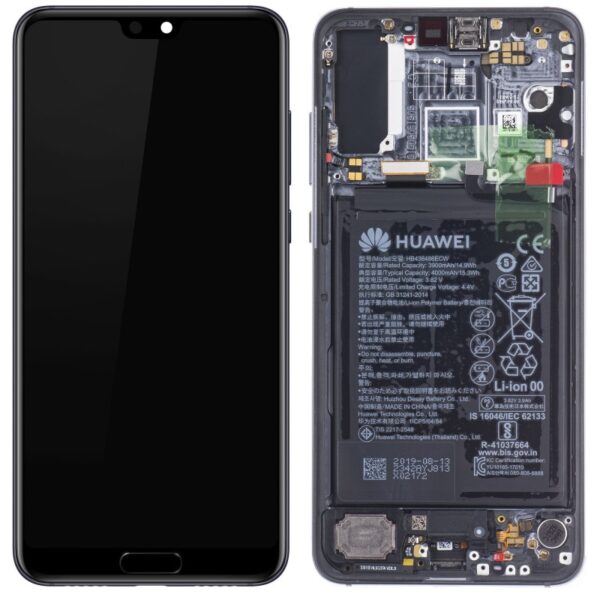 N127 Pantalla Completa amoled Con Marco y Bateria Para Huawei P20 Pro / P20PRO / CLT-L09 / CLT-L29 *rosa*