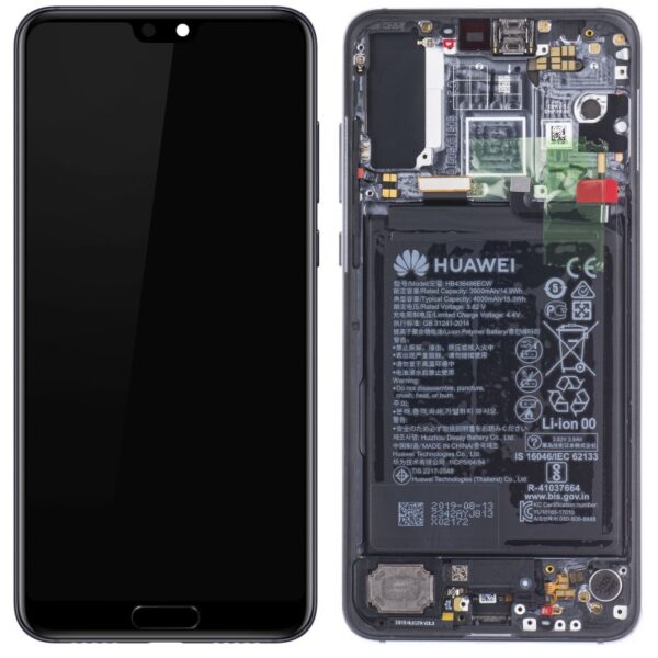 Pantalla Completa amoled Con Marco y Bateria Para Huawei P20 Pro / P20PRO / CLT-L09 / CLT-L29*azul*