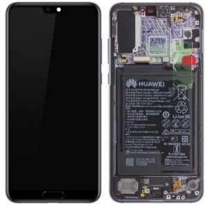 N127 Pantalla Completa amoled Con Marco y Bateria Para Huawei P20 Pro / P20PRO / CLT-L09 / CLT-L29 morado
