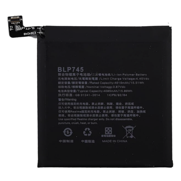 Bateria BLP745 Para One Plus 7T Pro / 1+7T Pro De 4085mAh SIN LOGO