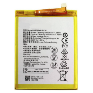 Bateria HB366481ECW Para P9 / P9 Lite / P10 Lite / P8 Lite 2017 / P20 Lite / Honor 8 / Y6 2018 De 3000mAh