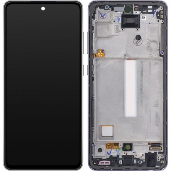Pantalla Completa Original Con Marco Para Samsung Galaxy A52 4G A525F/A52 5G A526B/A52S(negro)