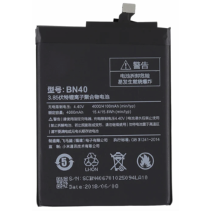 Bateria BN40 Para xiaomi redmi 4 pro De 4000mAh SIN LOGO