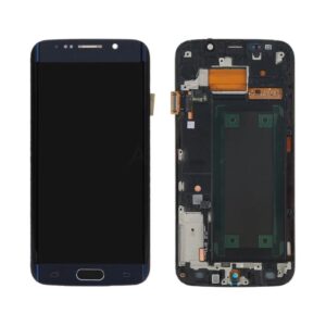 samsung g925f s6 edge pantalla completa REPARADA color (NEGRO)