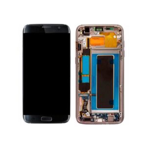 Pantalla Completa Original LCD Y Táctil Con Marco para Samsung Galaxy S7 Edge G935f (NEGRO)