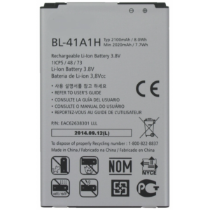 Bateria BL-41A1H para LG D390N F60 zoom de 2020mAh-2100mAh