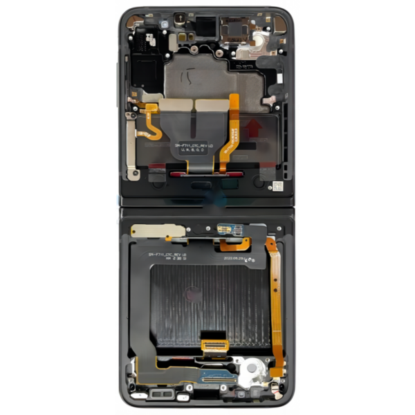 Pantalla Completa amoled Y Táctil con marco (flexible) para Samsung Galaxy Z Flip 3 5G / F711B -NEGRO Original