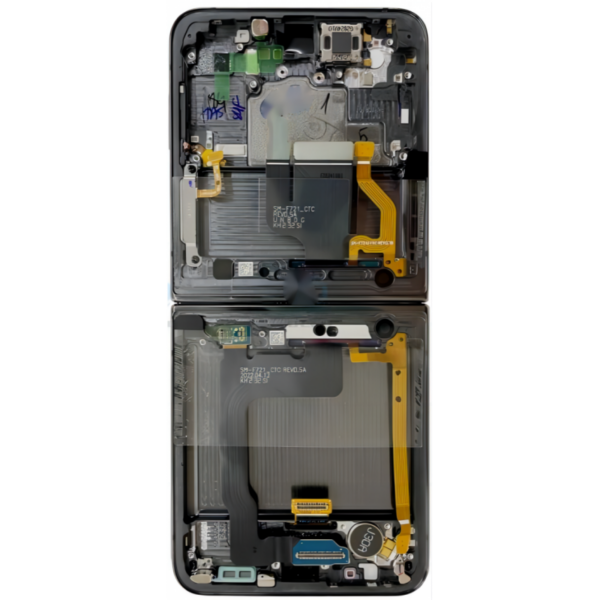 Pantalla Completa Amoled Y Táctil Con Marco (Flexible) Para Samsung Galaxy Z Flip 4 5G / F721B (NEGRO) Original