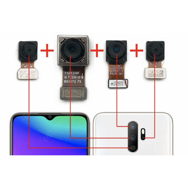 Cámara Trasera completa para oppo a5 2020