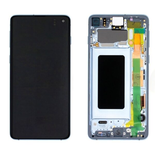 Pantalla Completa Con Marco Original Para Samsung Galaxy S10 / G973F(AZUL)
