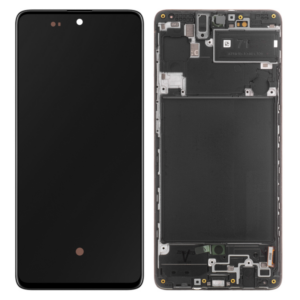 Pantalla Completa Original Con Marco Para Samsung Galaxy A71 / A715 (NEGRO)