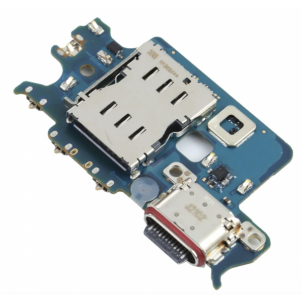 Placa De Carga Tipo C Y Lector Sim Para Samsung Galaxy S22 / S901 ORIGINAL - Imagen 2