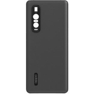 Tapa trasera Original con Marco Y Lente de cámara Para Oppo Find X2 Pro (CPH2025) De Desmontaje (negro)