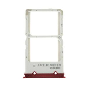 Bandeja SIM + SIM/SD Para Xiaomi Redmi Note 6 / Redmi Note 6 Pro - rojo