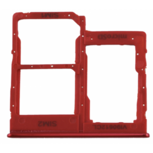 Bandeja Sim + Sim + SD Para Samsung Galaxy A41 / A415 ROJO