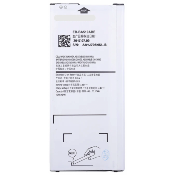 N179 Batería EB-BA510ABE para Samsung Galaxy A5 2016 / A510 de 2900mAh SIN LOGO