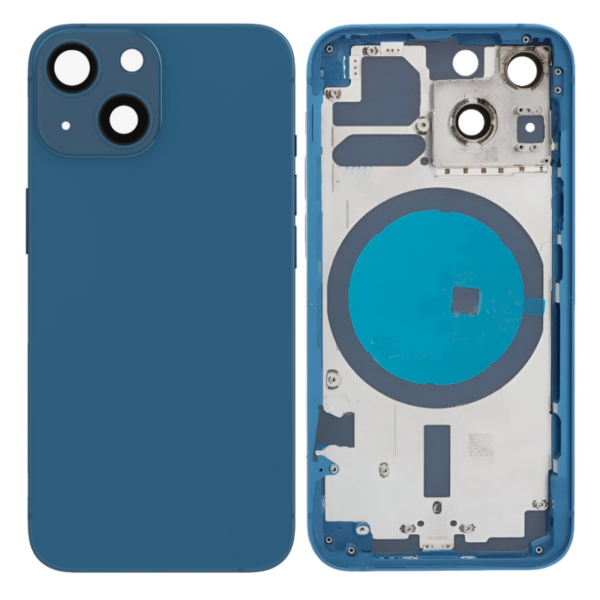 Chasis De Pantalla / Tapa Con Marco Para IPhone 13 Azul (Calidad Premium)