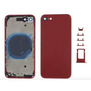 Chasis De Pantalla / Marco Medio / Carcasa Central Con Tapa Trasera Para IPhone 8G / iPh 8G Rojo (Calidad Premium) )