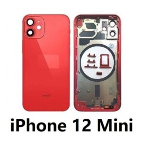 Chasis De Pantalla / Tapa Con Marco Para IPhone 12 Mini Rojo  (Calidad Premium)