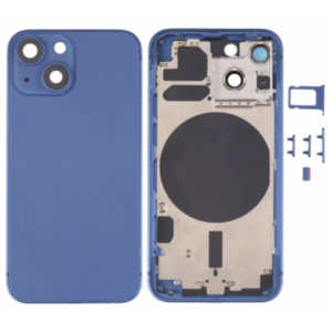 Chasis De Pantalla / Tapa Con Marco Para IPhone 13 Mini Azul (Calidad Premium)