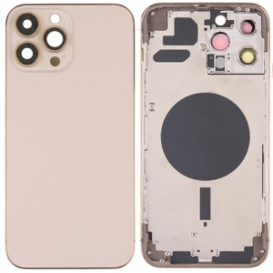 Chasis De Pantalla / Tapa Con Marco Para IPhone 13 Pro Max Oro (Calidad Premium)
