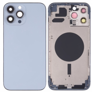 Chasis De Pantalla / Tapa Con Marco Para IPhone 13 Pro Max Azul (Calidad Premium)