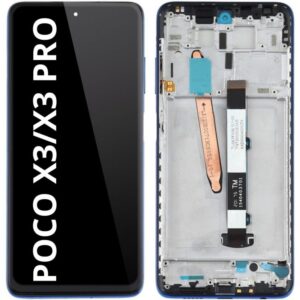 Pantalla Completa Tactil Y LCD Con Marco Para Xiaomi Poco X3 / X3 PRO (AZUL)