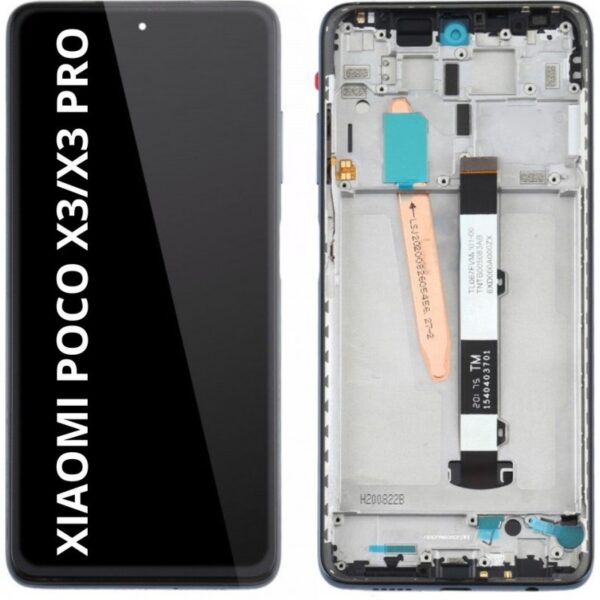 Pantalla Completa Tactil Y LCD Con Marco Para Xiaomi Poco X3 / X3 PRO (NEGRO)